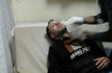 الشاب إياد مناصرة عقب إصابته