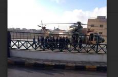  عملية إخلاء الجرحى من مركز تدريب الشرطة