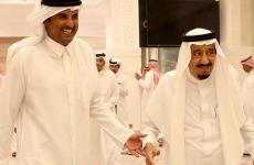 أمير قطر والملك سلمان.
