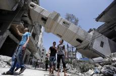 قصف مسجد في غزة.jpg