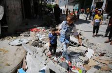 أطفال غزة خلال العدوان.jpg
