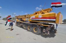 المعدات المصرية تصل غزة