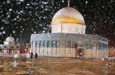 الثلوج تتساقط في القدس.jpg