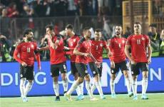 فرحة لاعبي منتخب مصر
