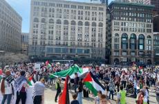 تظاهرة حاشدة في شيكاغو تضامنا مع القدس