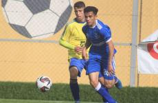 جانب من مباراة الزوايدة و شباب رفح