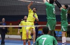 من لقاء دوري الطائرة بغزة