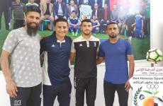 ثلاثي الحوانين مع المدرب