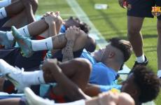 من تدريبات برشلونة