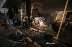 أثار القصف الاسرائيلي على غزة.jpg