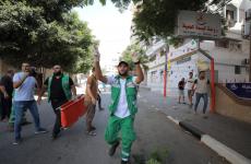 حالة من الهلع في صفوف المواطنين عقب استهداف منزل قرب مستشفى الشفاء بغزة 3.jfif