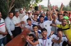 تتويج فريق نماء بلقب الكرة الشاطئية