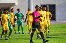 لحظة تسديد عيد العكاوي ركلة الجزاء