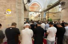 صور صلاة الفجر في الأقصى.jpg