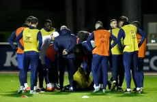 من تدريبات المنتخب الفرنسي