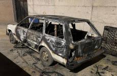 مستوطنون يحرقون مركبتين في بلدة حوارة جنوب نابلس 1.jpg
