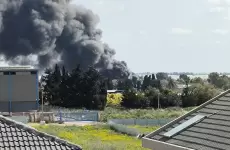 جانب من آثار الصواريخ