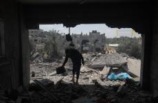 آثار الدمار في قصف المنازل