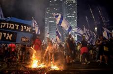 متظاهرون إسرائيليون في تل ابيب.jpeg