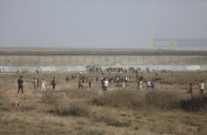 مواجهات شرق غزة - مخيم ملكة - مواجهات حدود غزة.jpg