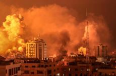 قصف اسرئيلي على قطاع غزة.jfif