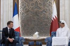 قطر الشيخ تميم بن حمد آل ثاني للرئيس الفرنسي إيمانويل ماكرون.jpg