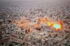 تفجير ميدان فلسطين في غزة .. جيش الاحتلال يدمر غزة.jfif