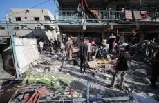 استهداف مدرسة الجاعوني في مخيم النصيرات - قصف مدرسة الاونروا.jfif