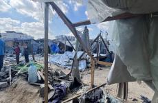 قصف خيام النازحين..أرشيفية