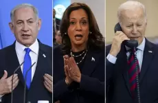 بايدن وهاريس ونتنياهو