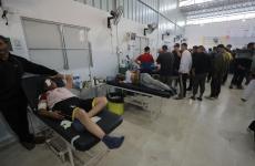 إصابات - مصابون - مصابين - النصيرات - قصف - مستشفى