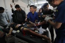 إصابات - مصابون - مصابين - النصيرات - قصف - مستشفى  (3).jfif