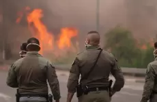 حرائق ضخمة اندلعت في جبال مدينة القدس المحتلة