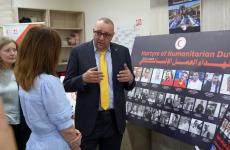 وفد بريطاني يزور الهلال الأحمر الفلسطيني في الضفة وغزة