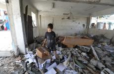 دمار كبير لحق بمدرسة الحسابنة بعد استهدافها من قبل الاحتلال الاسرائيلي 2.jfif