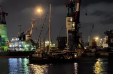 السفينة مادلين لدى وصولها إلى ميناء أسدود