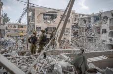 أثار الدمار الشامل الذي سببه القصف الإيراني