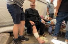 إصابة الأب جبرائيل راعي كنيسة دير اللاتين