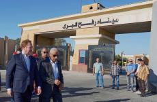 وفد الاتحاد الاوروبي يزور معبر رفح برفقة محافظ شمال سيناء