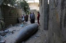 قنبلة اسرائيلية لم تنفجر