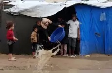 غرق خيام النازحين