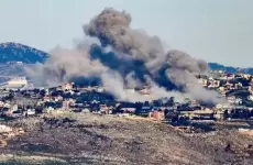 من الغارات على سحمر البقاعية في لبنان.webp