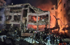 اثار الدمار في تل ابيب