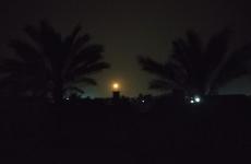 قنابل اضاءة شرق غزة