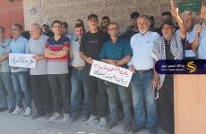 اعتصام أهالي الأسرى أمام الصليب الأحمر في غزة