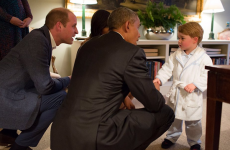 أمير بريطاني يستقبل ‫‏أوباما‬ 