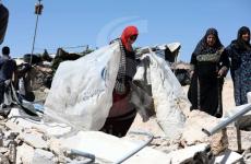 هدم منشآات سكنية في يطا.JPG