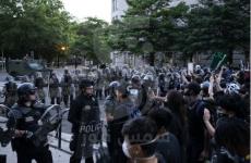 احتجاجات أمريكا قرب البيت الأبيض.JPG