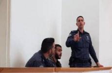 الأسير مدحت أبو سنيمة داخل محكمة الاحتلال