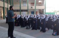 فعاليات طلابية في مدارس غزة رفضاً لاتفاق العار